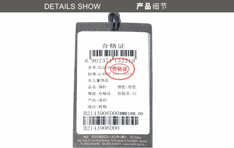 Broche femme MASFERSU en résine - Ref 1173657 Image 11