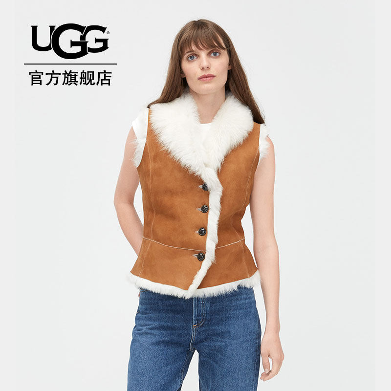 UGG winter women's coat Tuscan fur vest 1017642