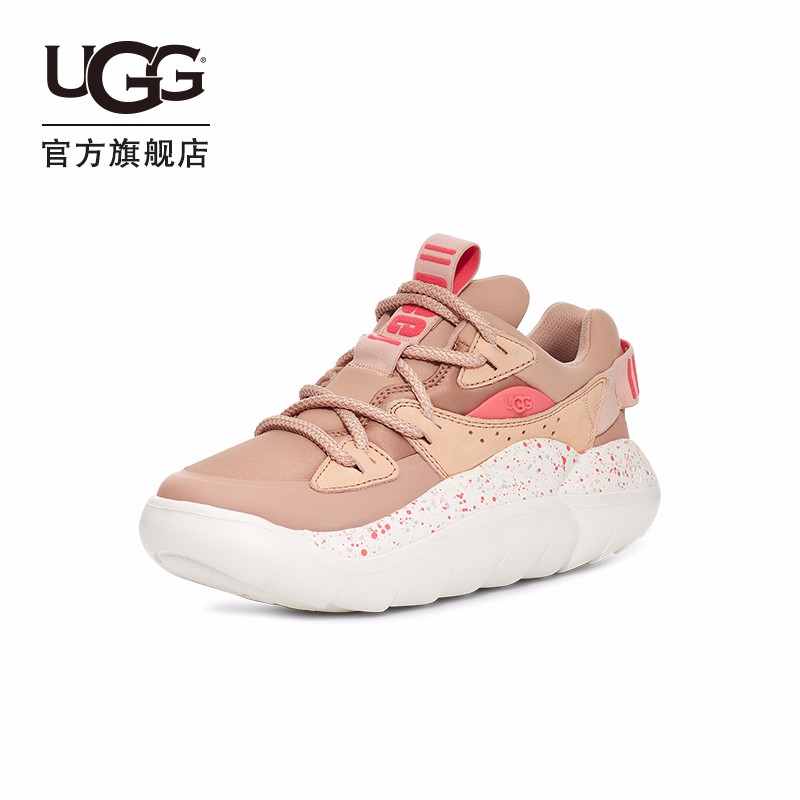 UGG2022夏季女士单鞋系带圆头厚底老爹运动鞋明星同款 1123715