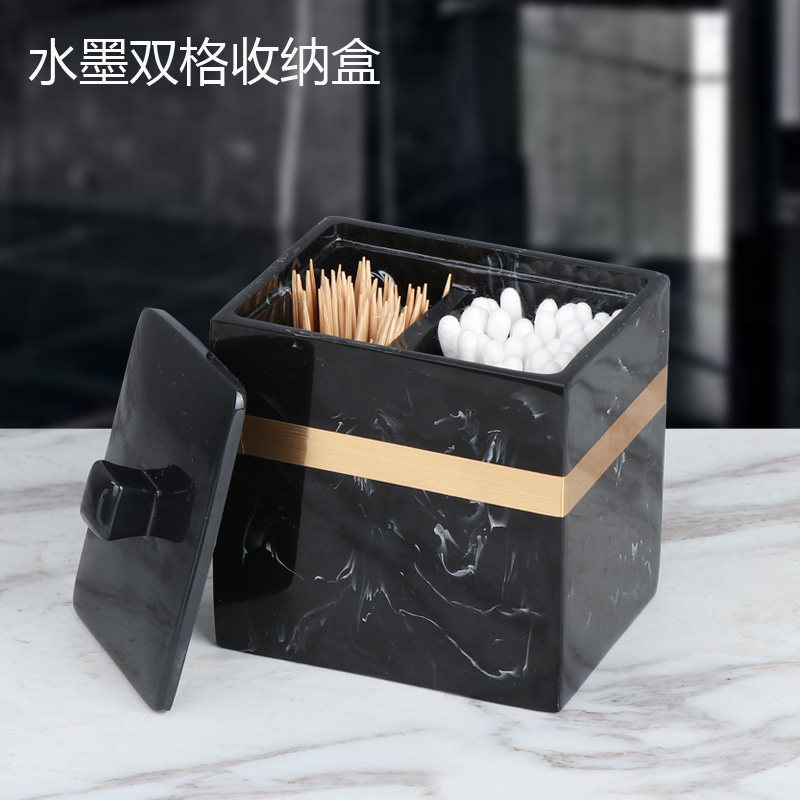 Nordic toothpick box toothpick barrel creative home living room simple office storage box toothpick barrel cotton swab box storage