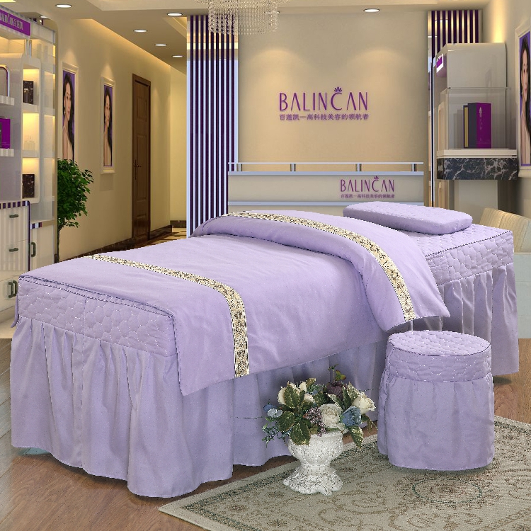 Bốn mùa phổ quát vẻ đẹp giường bìa bốn bộ đặc biệt cao cấp massage cơ thể trị liệu đặc biệt mảnh duy nhất giường có thể được tùy chỉnh