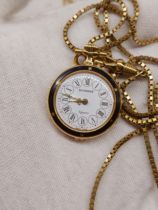 Second-hand return of Swiss BUCHERER quartz necklace pocket watch defective model at special price