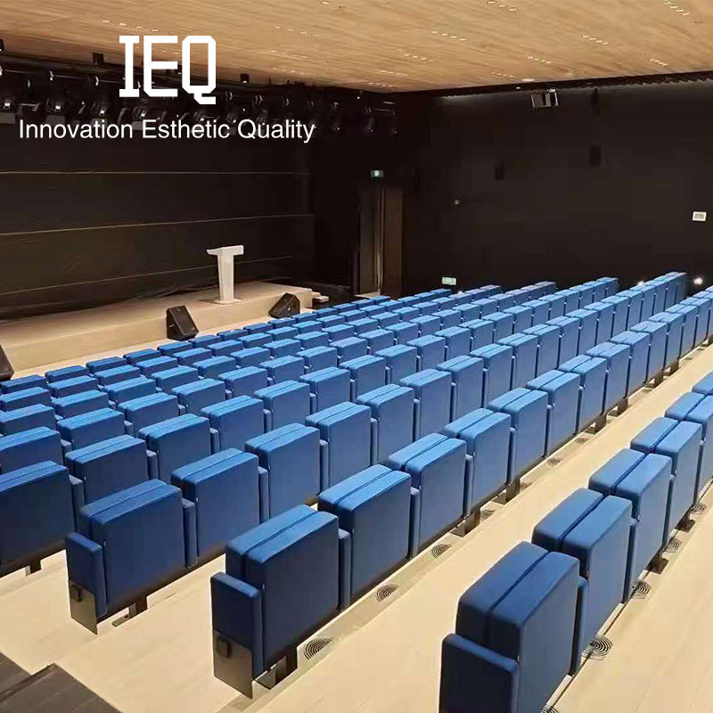 IEQ Pandora Auditorium Chair Press Conference Theatre Chair Fixed Soloped Academic Reporting Hall Seat