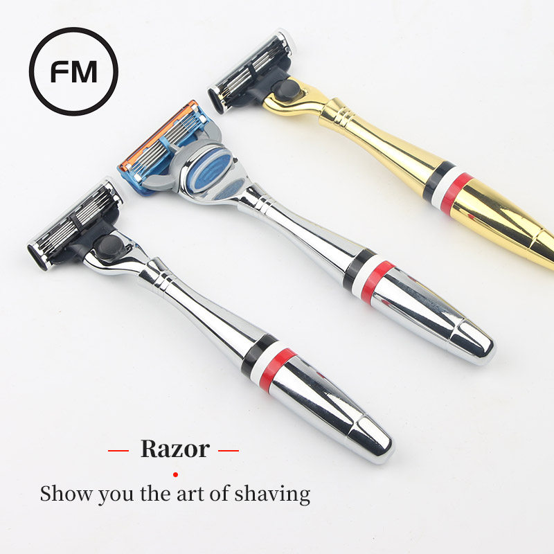 High-grade German quality manual razor old-fashioned razor alloy 5-layer retro gift men's razor razor