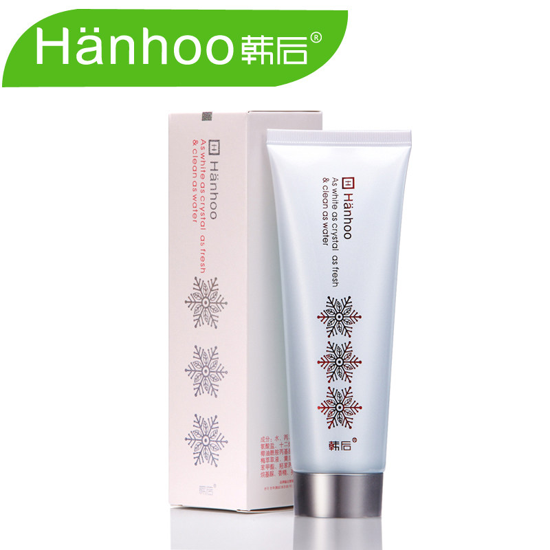 韩后雪玲珑净白清透洁面啫喱120g 控油美白保湿清洁 专柜正品