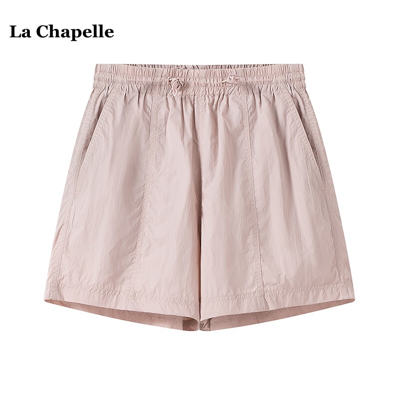 La Chapelle Thin Slimming Casual Shorts for Women, Summer Sports Quick-Drying Mid-Length Shorts