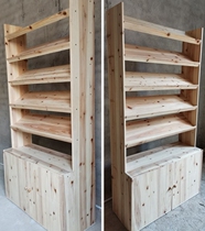  Solid wood shoe store shoe rack Mall store display rack window shoe rack wallet bag rack factory direct sales 003