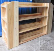 Solid wood Nakajima cabinet wooden shoe and bag store shelf display rack Supermarket imported food mother and baby store shelf cabinet 069
