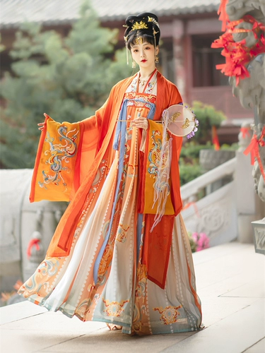 花神记 Шанхайская пластиковая обстановка Hanfu Женская юбка из бюста с большим рубашкой