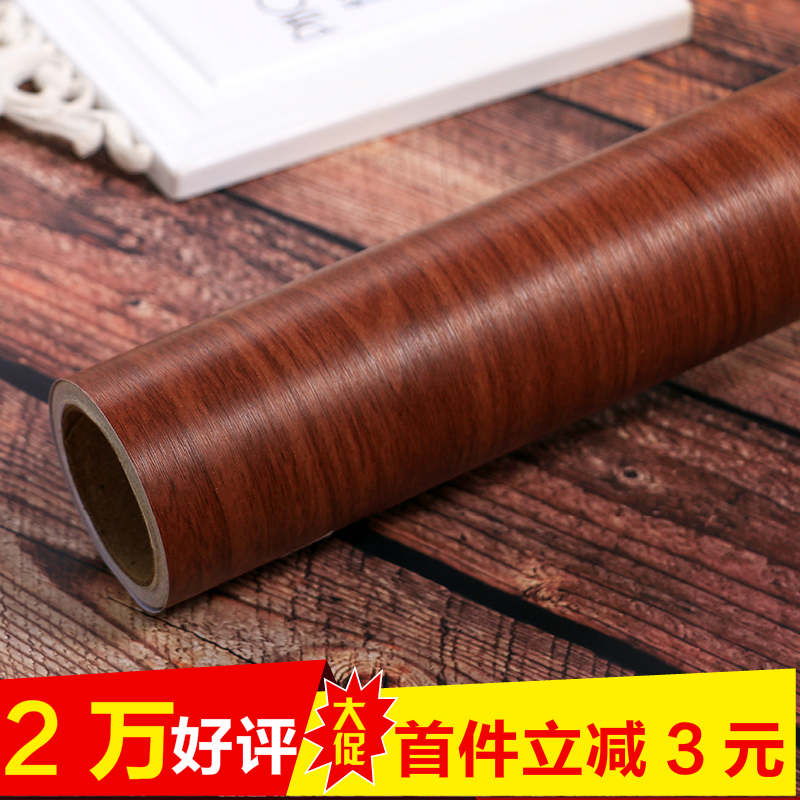 Thick waterproof pvc wood sticker self-sticker wall closet cabinet desktop old door furniture refurbished wallpaper