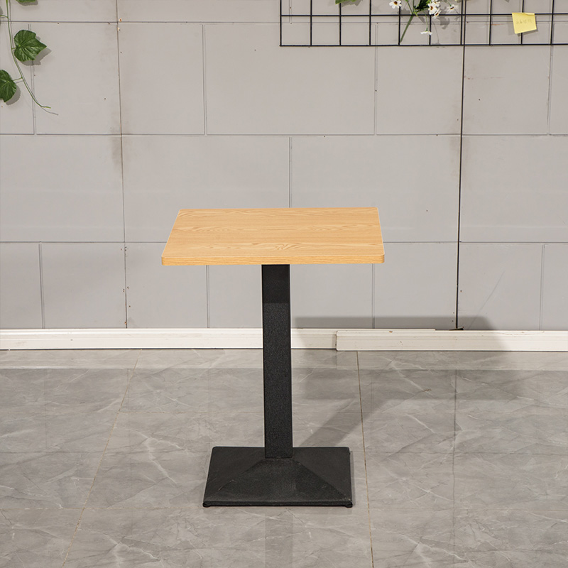European simple style imitation solid wood iron table fast food shop milk tea shop snack shop dessert shop dining table furniture