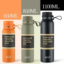 1000mL Large capacity thermos cup Mens outdoor kettle Portable tea cup Thermos pot Student stainless steel water cup