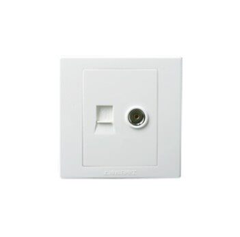 Songri Switch Socket Flat-screen Series Computer TV Socket Network Line TV Socket