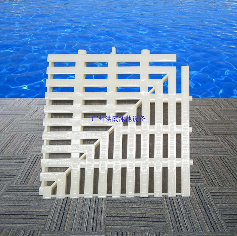 Swimming pool overflow turnable grille 90 right angle new wide-face corner grille New point-face corner grille equipment