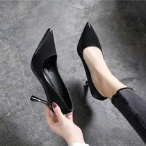 Small size single shoes womens 3132 33 yards high heel womens shoes pointed 2020 spring new large size heels 41-43