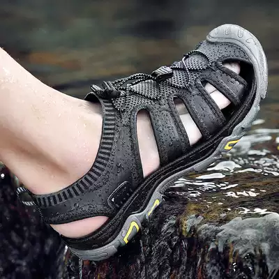 Western camel summer quick-drying river tracing shoes Men's amphibious wading shoes Men's outdoor non-slip rafting sports sandals