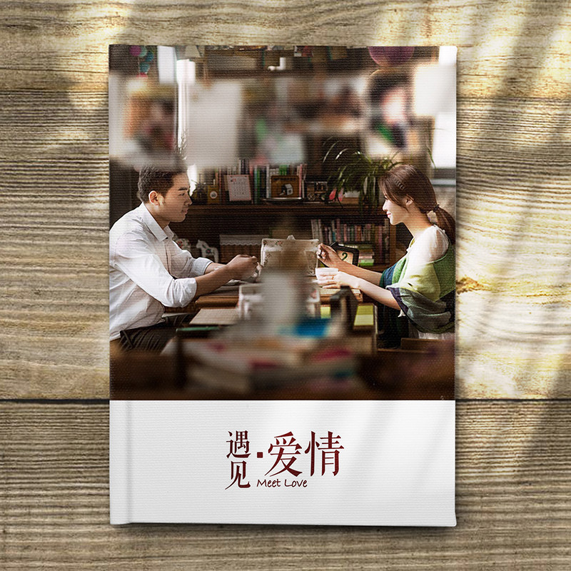 Couple photo book custom handmade diy photo book souvenir girlfriends birthday gift Personalized creative album go to heart