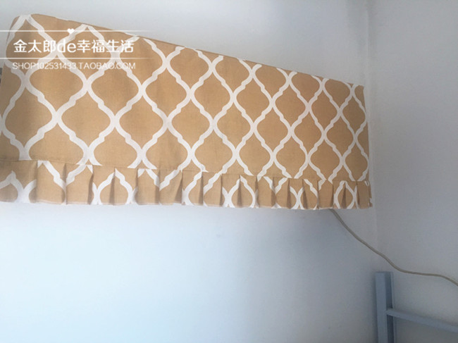 Chất liệu cotton mới đồng bằng thanh lịch điều hòa không khí bụi che Greeer Haier treo đặt bảo vệ bọc máy giặt cửa trên