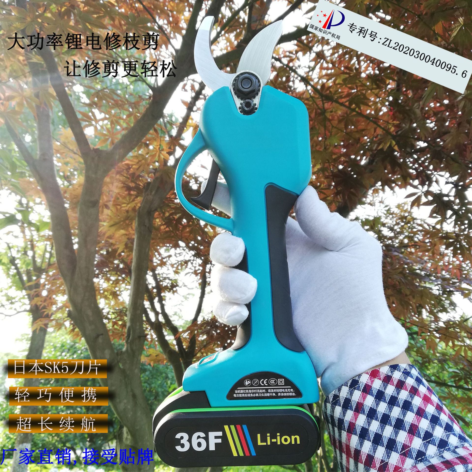 Manufacturer Direct Sales Electric Repair Branch Cut New Power Garden Five Gold Tools 3 5 Opening Up Upgraded Version Electric Cut