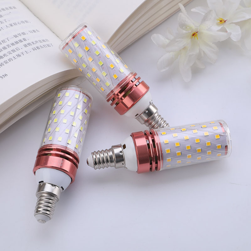 Ultra - bright LED indoor yellow lighting E14E27 screw home furnished energy saving bulb 16 watt corn lamp tricolor light