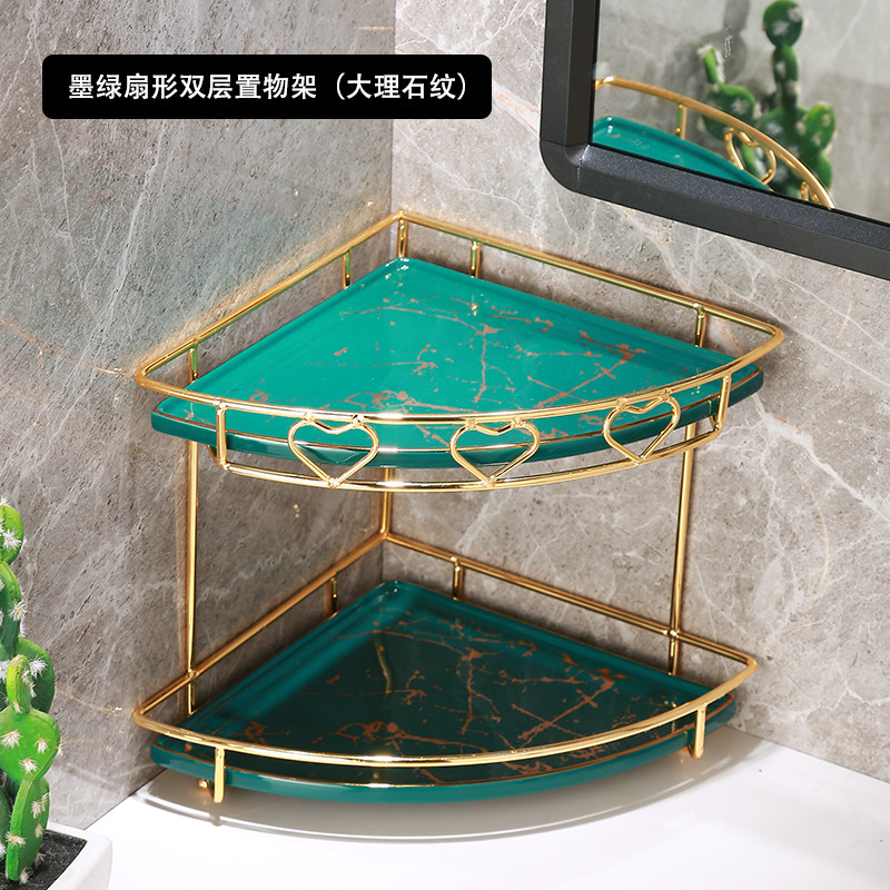 Multi-layer desktop powder room bathroom comb makeup skin care products hand wash face wash table finishing storage storage shelf