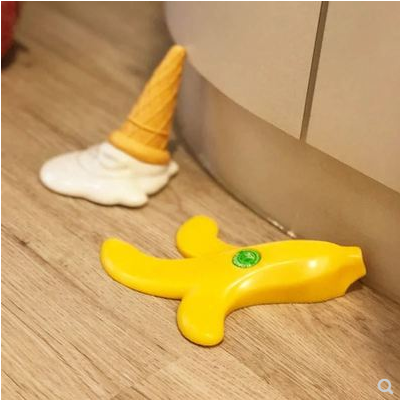 Banana Peel Menka Baby Home Door Stopper Door Suction Windproof Door Stopper Creative Door Stopper Ice Cream Anti-Nip