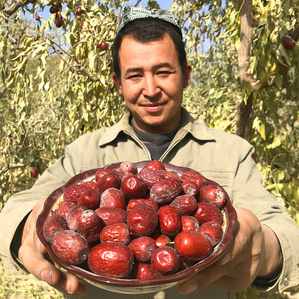 If Qiangzaoyuan Garden straightags 21 years New Zaozao super-grade Ruoqiang grey date hanging dry 4 catties Xinjiang red date red date
