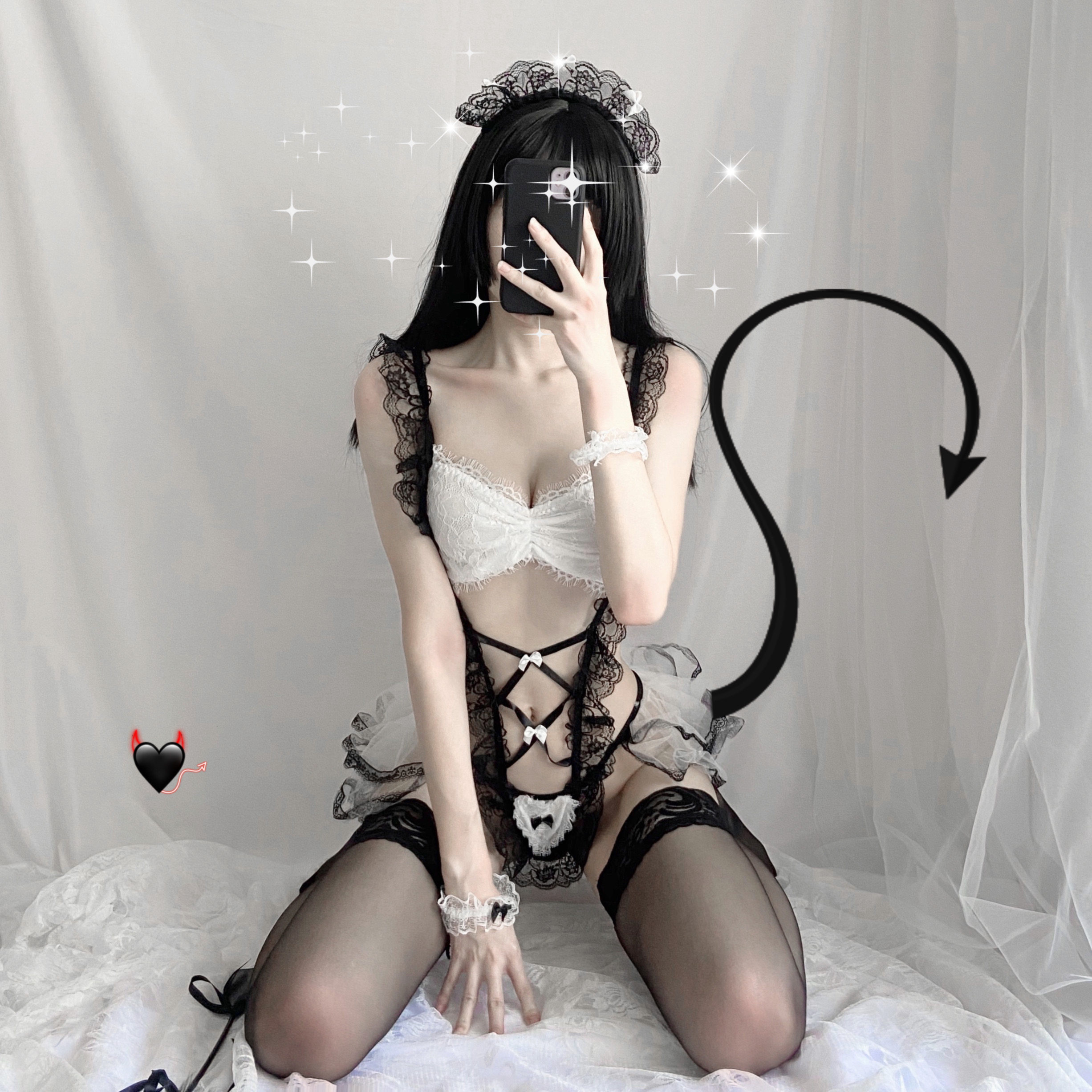 No sleep tonight, maid loaded with cute sexy, transparent fire and sexy pyjamas-no-lingerie passion.