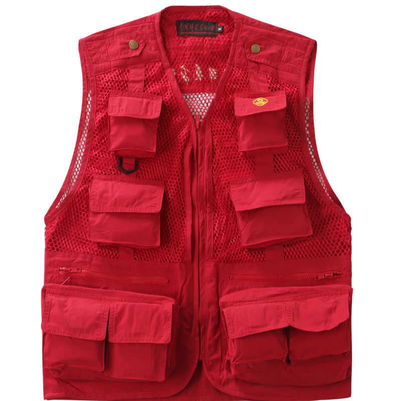 Chinese Photographers Association Mesh Waistcoat Summer Photography Waistcoat Director Reporter Waistcoat Association Vest