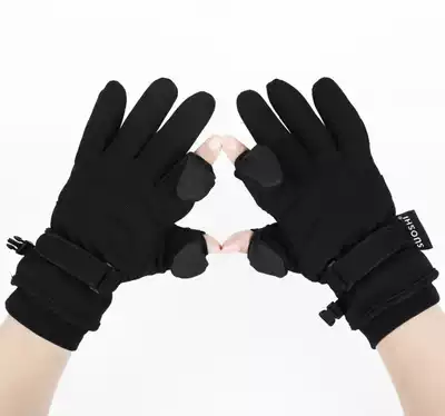 Winter 3M cold-proof photography gloves for men and women professional ski mountaineering snow-proof, wind-proof, non-slip, finger-leakage, touch screen waterproof