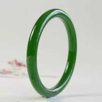 Hetian jade bracelet Jasper round bar bracelet female Hetian jade round bar bracelet Jasper Xinjiang bracelet with certificate