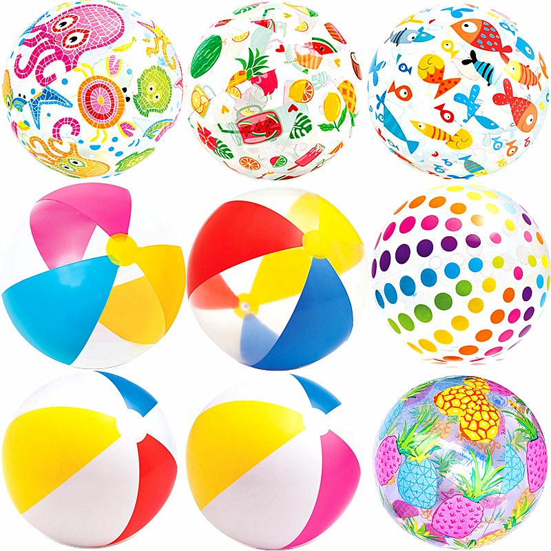 Toy inflatable ball Beach ball Children's early education swimming water ball plastic ball Water children play water color ocean ball