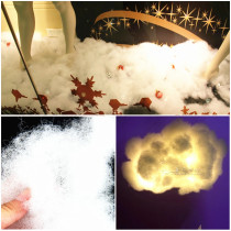 Wedding high-grade snow cotton Artificial snow scene counter props Christmas snow cotton DIY snow decoration clouds