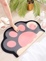 Bathroom door waterproof non-slip floor mat Toilet bathroom carpet Absorbent foot mat Into the door into the home doormat household