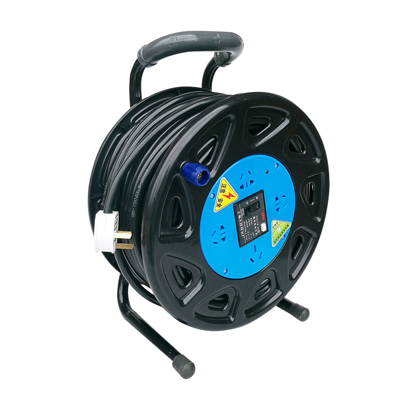 Mobile cable tray High power overload protection belt line extension extension cable winding tow reel Empty tray 50 100 meters