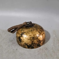 Handmade copper bell rattle bell ornament pendant patinated