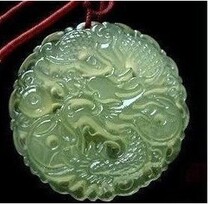Natural Xiuyu pendant Xiaolong New Year Dragon jade pendant pendant