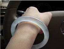 Natural water foam jade bracelet round A goods Xinjiang Afghanistan white jade ice silk bracelet wrapped silk jade bracelet