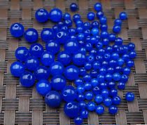 Natural royal blue Agate loose beads 4-14mm beads DIY handmade beaded jewelry with beads semi-finished accessories