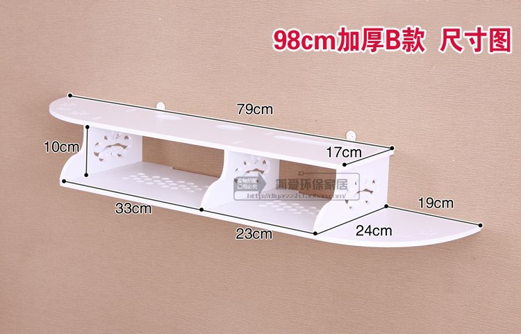 Sáng tạo TV set-top hộp kệ tường kệ treo tường phòng khách trang trí phòng ngủ bộ định tuyến phân vùng đấm miễn phí - TV smart tivi