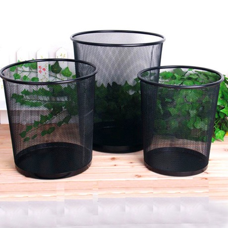 Trash can metal mesh Trash Large number of barbed wire Number of home office Small number sanitary containing barrel
