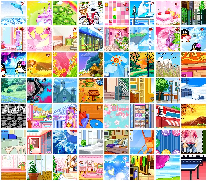 The Jedi QQ Show all types of background clothes convenient connection