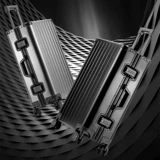 Металлический универсальный чемодан подходит для мужчин и женщин на колесиках, алюминиево-магниевый сплав, 24 дюймов, 20 дюймов