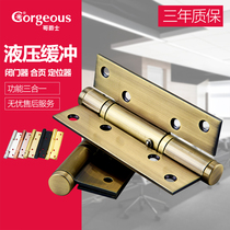 Gojazz stainless steel invisible door hinge hydraulic buffer automatic closing door behind closed door concealed hinge positioning spring concealed hinge