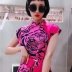 Áo dài mùa hè châu Âu dành cho nữ 2019 mẫu áo hổ mới đến mắt cá chân dài bằng lụa dài hàng hóa châu Âu - Váy dài đầm maxi cổ yếm Váy dài