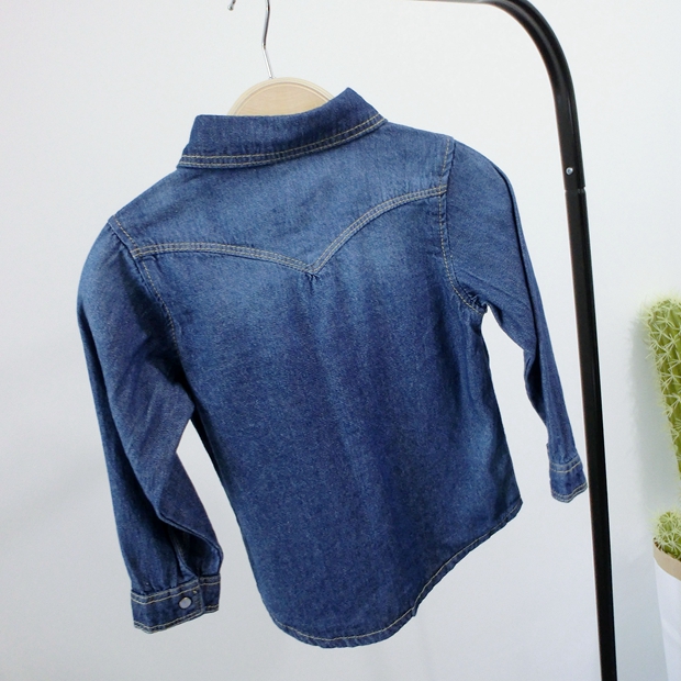 Chemise enfant à manche longue en toile - Ref 2083696 Image 17