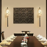 Ретро бра для гостиной, сине-белая простыня для спальни, антикварный фонарь для коридора, китайский стиль, ручная роспись