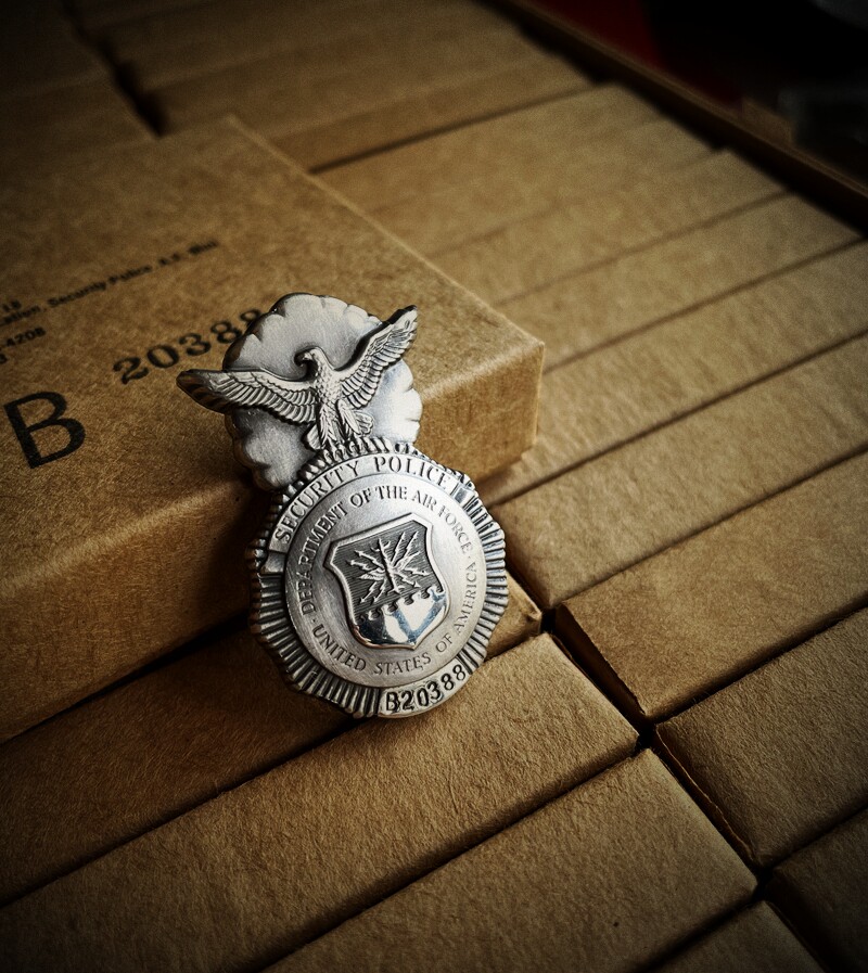 U.S. Public U.S. AF Security Police Badge SP Security Police Badge
