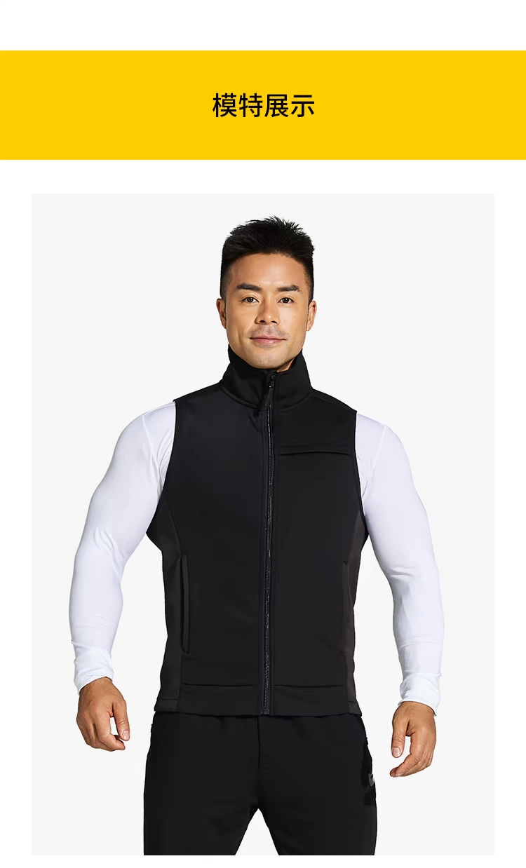 Masobel mới tập thể thao vest vest thể dục nam ấm vest không tay áo khoác thể dục đồng phục tùy chỉnh - Áo thể thao