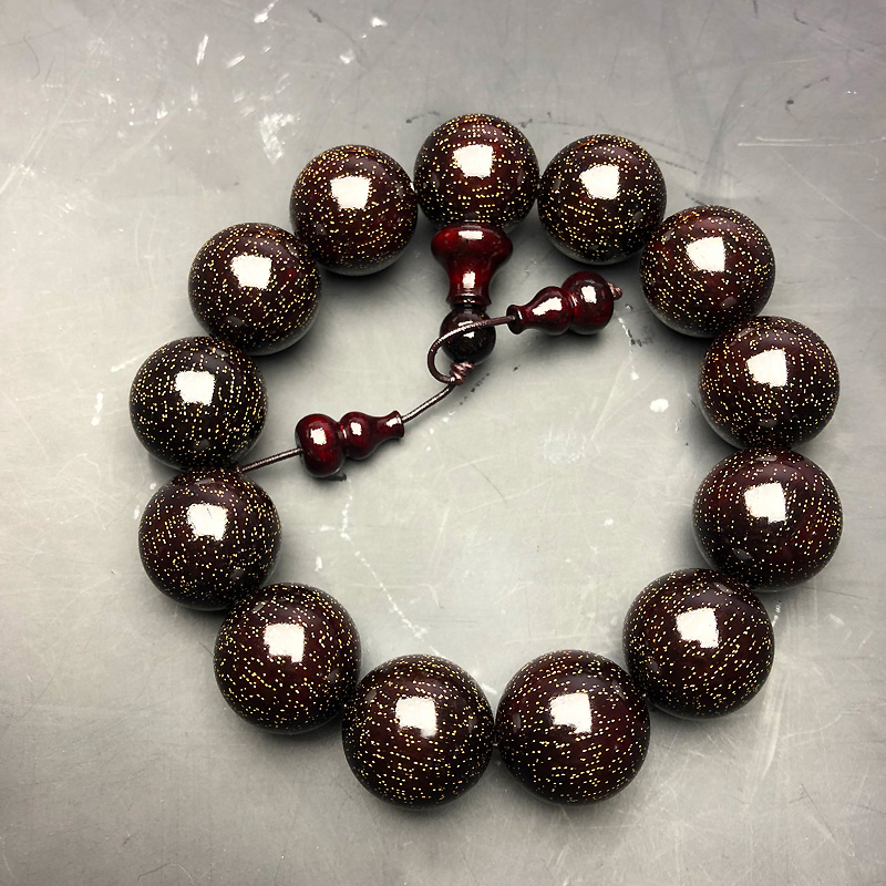 Little Leafy Purple Sandalwood Bracelet Male India Old stock is bursting with Venus 1 8 Buddha Beads Handmade Fun Handmade 18mm